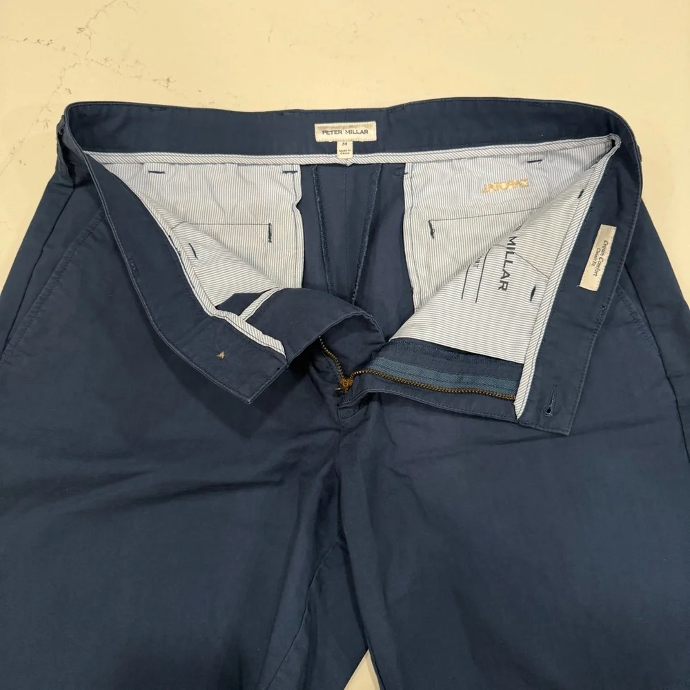 Peter Millar Men’s Crown Comfort Classic Fit Navy Shorts - 34